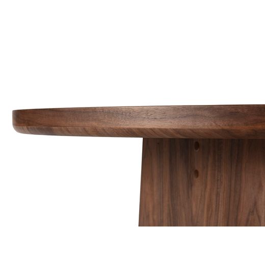 Walnut veneer dining table in walnut color, 220 x 100 x 76 cm | Blair