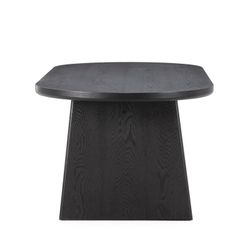 Table de salle à manger en frêne noir, 220 x 100 x 76 cm | Blair