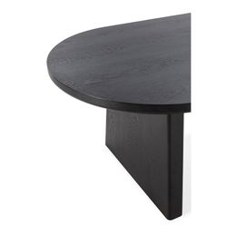 Table de salle à manger en frêne noir, 220 x 100 x 76 cm | Blair