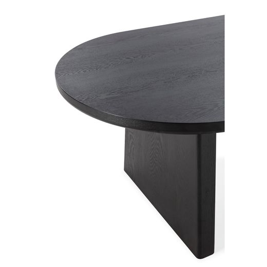 Table de salle à manger en frêne noir, 220 x 100 x 76 cm | Blair