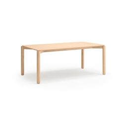 Light natural wood dining table, 180 x 100 x 75 cm | Atlas