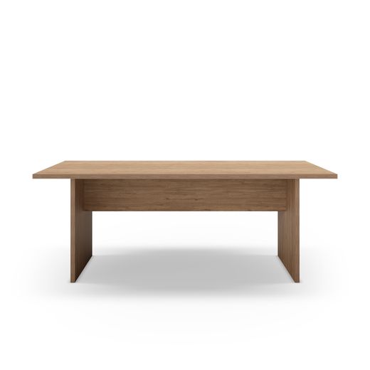 Wooden dining table in oak color, 200 x 100 x 75 cm | Ariel