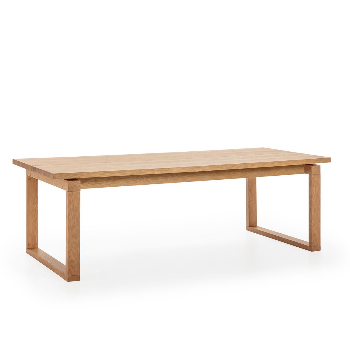 Mesa de comedor de madera en color roble, 220 x 100 x 76 cm | Rina