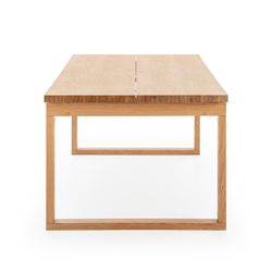 Wooden dining table in oak color, 220 x 100 x 76 cm | Rina