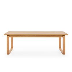 Wooden dining table in oak color, 220 x 100 x 76 cm | Rina