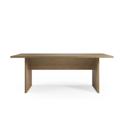 Wooden dining table in oak color Cádiz, 200 x 100 x 75 cm | Loana