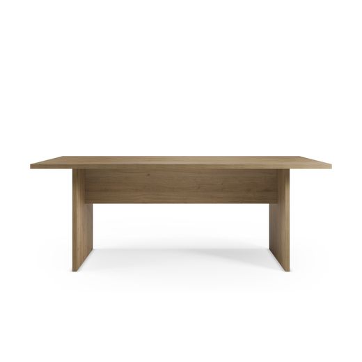 Wooden dining table in oak color Cádiz, 200 x 100 x 75 cm | Loana