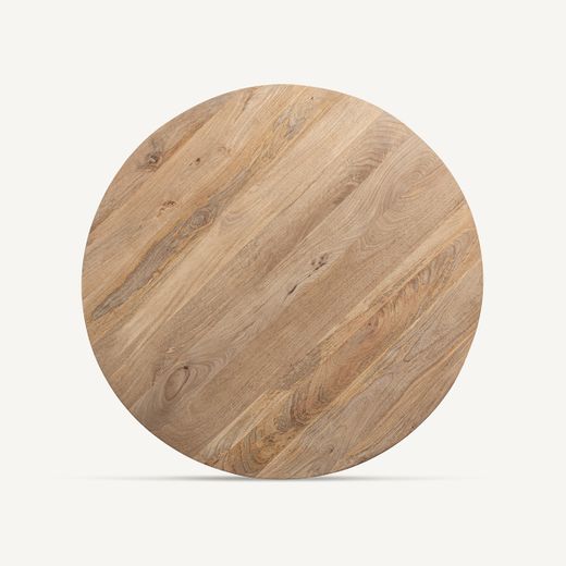 Mesa de comedor de madera en marrón, 120 x 120 x 77 cm | Mersch