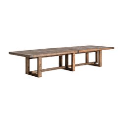 Mesa de comedor de madera en marrón, 400 x 120 x 76 cm | Norvik