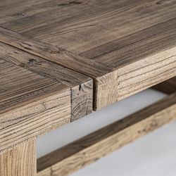 Mesa de comedor de madera en marrón, 400 x 120 x 76 cm | Norvik