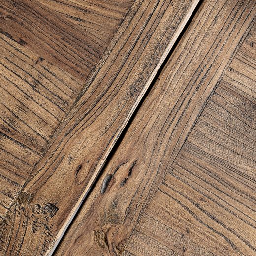 Mesa de comedor de madera en marrón, 400 x 120 x 76 cm | Norvik