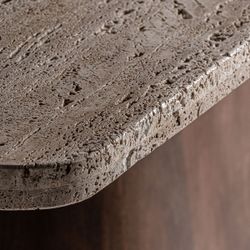 Mesa de comedor de madera en marrón, 220 x 100 x 81 cm | Sannum