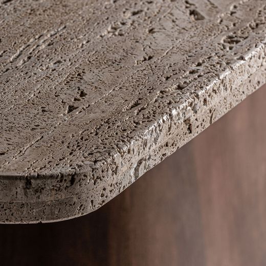 Mesa de comedor de madera en marrón, 220 x 100 x 81 cm | Sannum