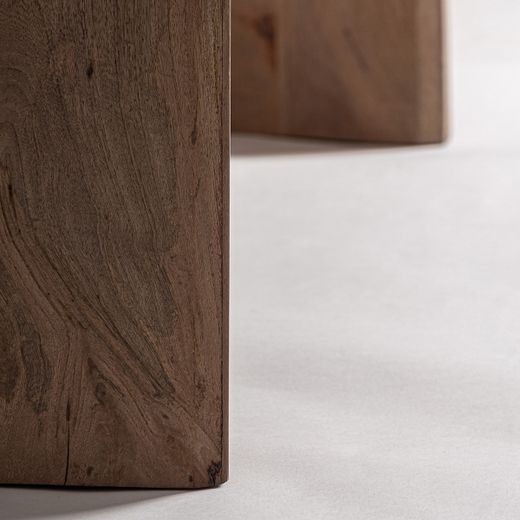 Mesa de comedor de madera en marrón, 240 x 105 x 75 cm | Lendine