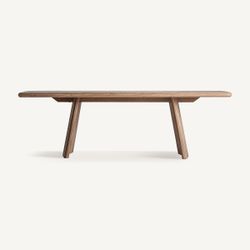 Mesa de comedor de madera en marrón, 240 x 105 x 75 cm | Lendine