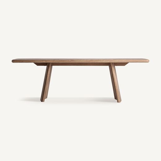 Mesa de comedor de madera en marrón, 240 x 105 x 75 cm | Lendine
