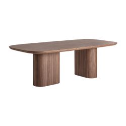 Mesa de comedor de madera en marrón, 247 x 110 x 76 cm | Aciera