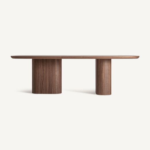 Mesa de comedor de madera en marrón, 247 x 110 x 76 cm | Aciera
