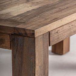 Mesa de comedor de madera en marrón, 270 x 110 x 76 cm | Backlyn
