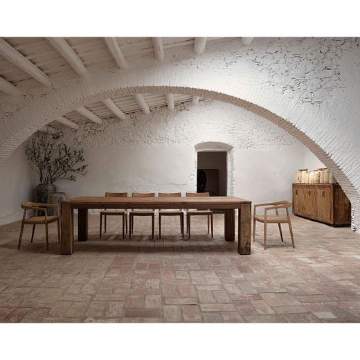 Mesa de comedor de madera en marrón, 270 x 110 x 76 cm | Backlyn