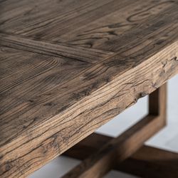 Mesa de comedor de madera en marrón, 280 x 105 x 75 cm | Norvik