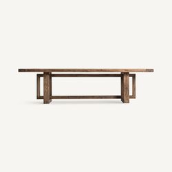 Mesa de comedor de madera en marrón, 280 x 105 x 75 cm | Norvik