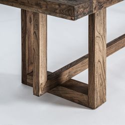 Mesa de comedor de madera en marrón, 280 x 105 x 75 cm | Norvik