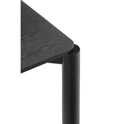 Schwarzer Esstisch aus Holz, 180 x 100 x 75 cm | Atlas