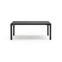 Schwarzer Esstisch aus Holz, 180 x 100 x 75 cm | Atlas