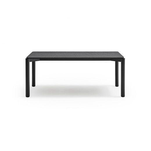 Schwarzer Esstisch aus Holz, 180 x 100 x 75 cm | Atlas