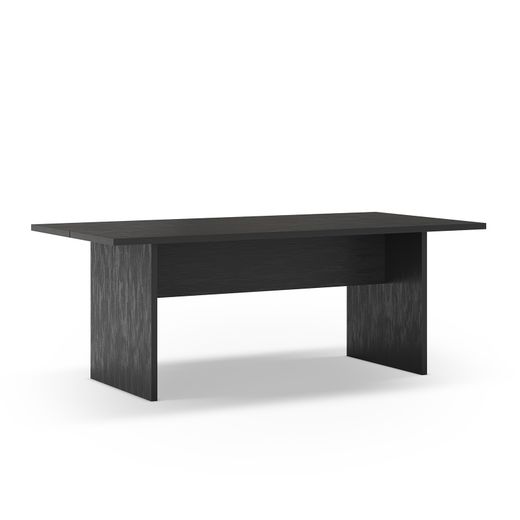 Mesa de comedor de madera  en negro, 200 x 100 x 75 cm | Loana