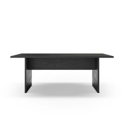 Drewniany stół jadalny w kolorze czarnym, 200 x 100 x 75 cm | Loana