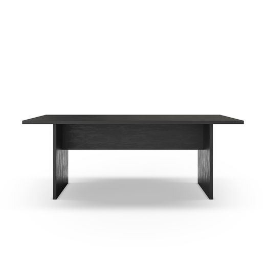 Drewniany stół jadalny w kolorze czarnym, 200 x 100 x 75 cm | Loana