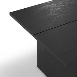 Drewniany stół jadalny w kolorze czarnym, 200 x 100 x 75 cm | Loana