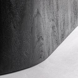 Mesa de comedor de madera en negro y marrón, 260 x 105 x 76 cm | Knaith