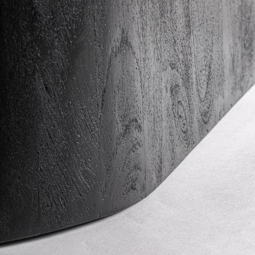 Mesa de comedor de madera en negro y marrón, 260 x 105 x 76 cm | Knaith