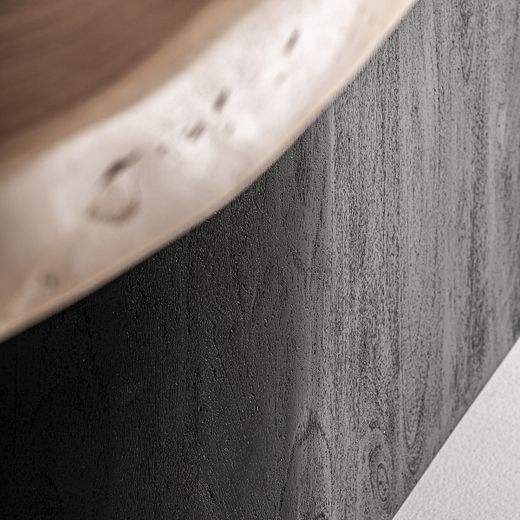 Mesa de comedor de madera en negro y marrón, 260 x 105 x 76 cm | Knaith