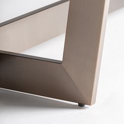 Mesa de comedor de metal y cerámica en negro, 250 x 105 x 78 cm | Tremp