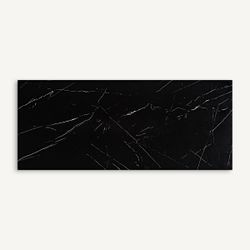 Mesa de comedor de metal y cerámica en negro, 250 x 105 x 78 cm | Tremp