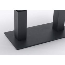 Lifttop-Esstisch aus Aluminium und Keramikglas in Anthrazit und Lichtgrau, 140 x 75 x 50/75 cm | Isabella