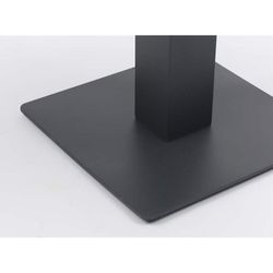 Lifttop-Esstisch aus Aluminium und Keramikglas in Anthrazit und Lichtgrau, 90 x 90 x 50 / 74 cm | Isabella