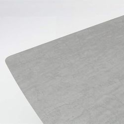 Lift-top dining table made of aluminium and ceramic glass in anthracite and medium grey, 240 x 100 x 75 cm | Bais