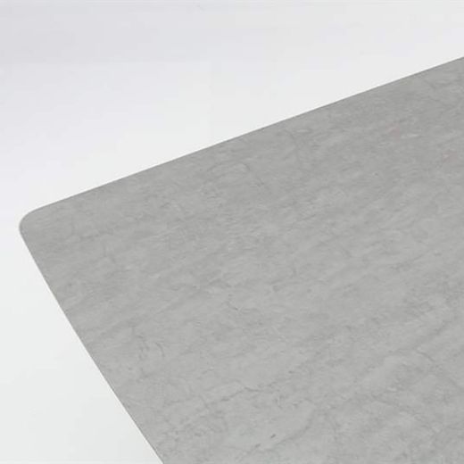 Lift-top dining table made of aluminium and ceramic glass in anthracite and medium grey, 240 x 100 x 75 cm | Bais