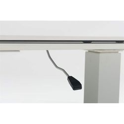 Ensemble de canapé de jardin avec table relevable en aluminium et corde nautique en blanc et aqua | Isabelle