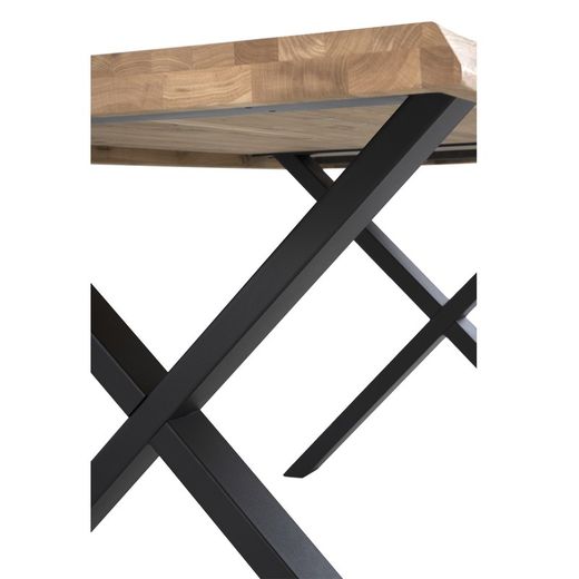 Dining table in oak wood, 160 x 90 x 74cm