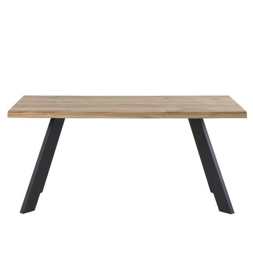Oak wood dining table, 180 x 95 x 74cm