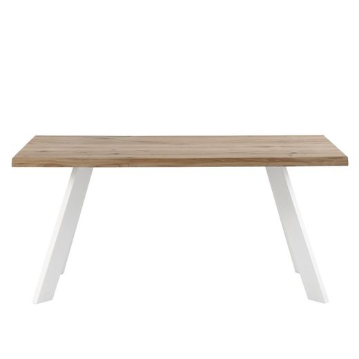Oak wood dining table, 180 x 95 x 74cm