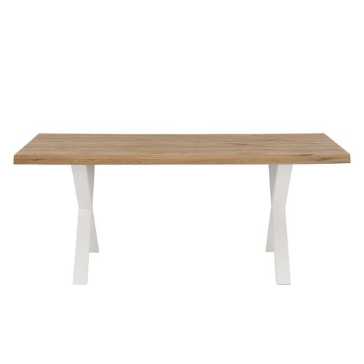 Oak wood dining table, 180 x 95 x 74cm
