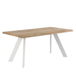 Dining table in oak wood, 200 x 100 x 74 cm