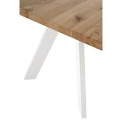 Dining table in oak wood, 200 x 100 x 74 cm
